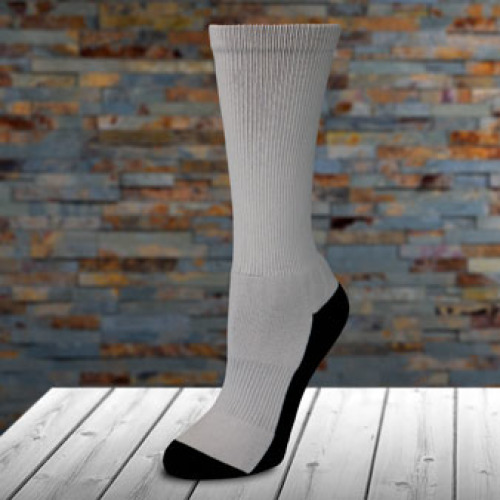 Sock - Crew AC7-Adult Small Dark Art with Black under foot & Toe