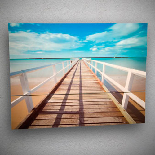 Wood Plank - 12in x 15in - White