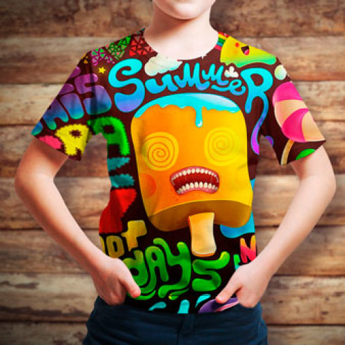Shirt - Youth Short Sleeve Micro Poly - All Over Print