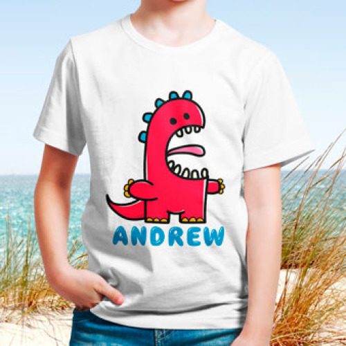 Shirt - Youth Short Sleeve - White Micro Poly - Spot Print
