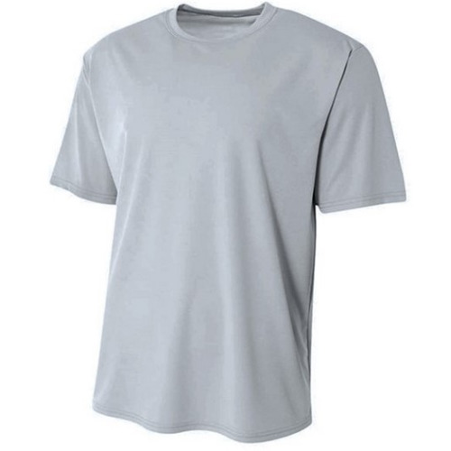 Shirt - Youth Short Sleeve - Silver Micro Poly - Spot Print