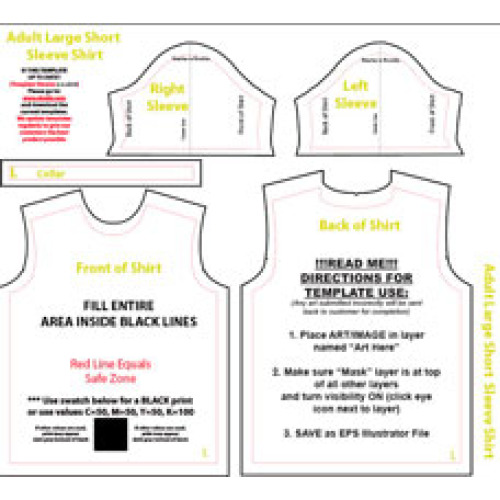 Cut & Sew - Short Sleeve Polyester 100gsm