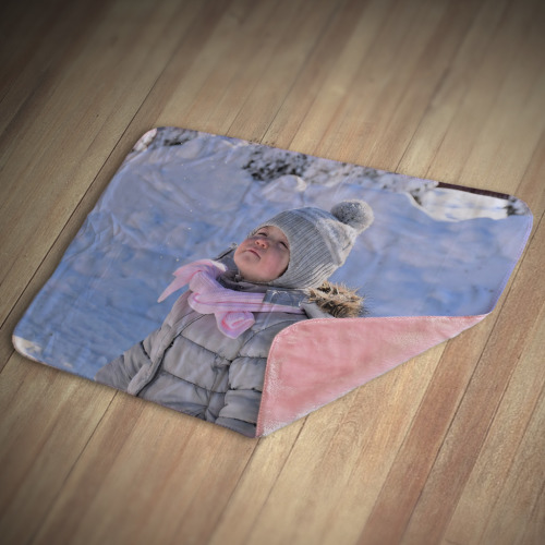 30x40 Sherpa Blanket - Pink back
