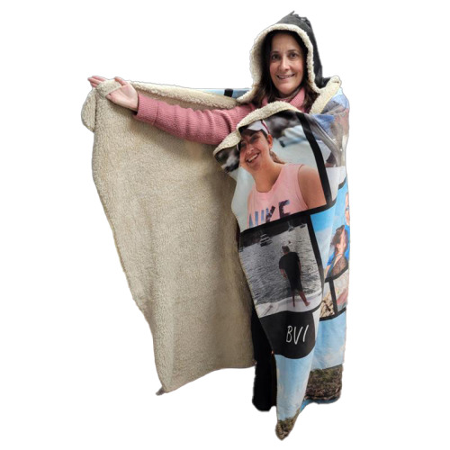 Hooded Sherpa Blanket - Large