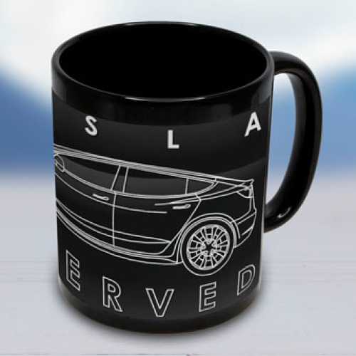Mug - 11oz Black White Patch