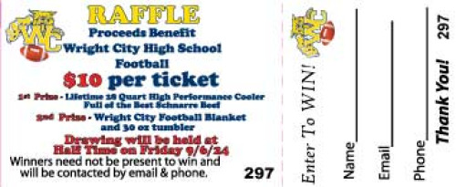 Raffle Ticket - 5in x 2in