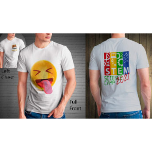 Shirt - Spot Print Only (OAT) - Short Sleeve tee Dye Sub on White or Light colors