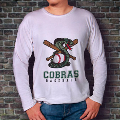 Shirt - Long Sleeve - White or light Colors Micro Poly - Spot Print